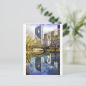 Central Park mit Reflektion NYC Postkarte (Stehend Vorderseite)