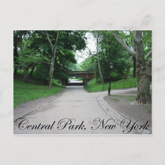 Central Park, New York 2 Postkarte (Vorderseite)