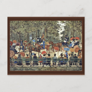 Central Park New York by Prendergast Maurice Brazi Postkarte