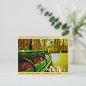 Central Park New York City Banks Green Fall Postkarte (Stehend Vorderseite)