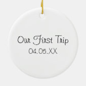 Central Park New York City Keramik Ornament (Hinten)