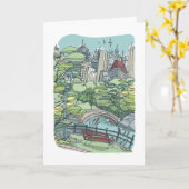 Central Park | New York City, NY Karte (Gelbe Blume)