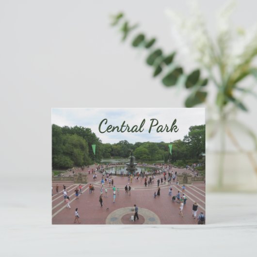 Central Park New York City Postcard Postkarte (Stehend Vorderseite)