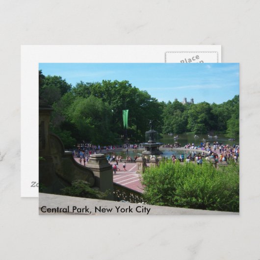 Central Park, New York City Postkarte (Vorne/Hinten)