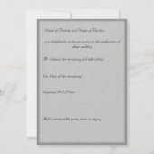 Central Park New York City Wedding Invite Einladung (Rückseite)