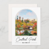 Central Park New York Foto Postcard Postkarte (Vorne/Hinten)