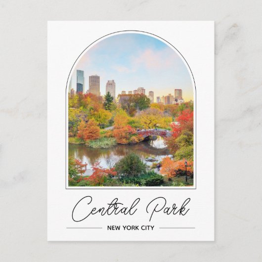 Central Park New York Foto Postcard Postkarte (Vorderseite)