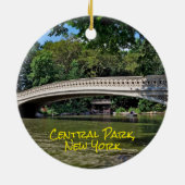 Central Park, New York Keramik Ornament (Hinten)