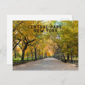Central Park, New York Postcard Souvenir Postkarte (Vorne/Hinten)