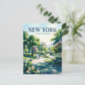 Central Park New York Postkarte (Stehend Vorderseite)