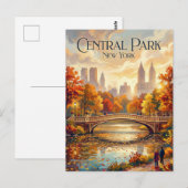 Central Park New York Postkarte (Vorne/Hinten)
