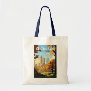 Central Park New York Reise Kunst Vintage Tragetasche