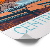 Central Park New York Reiseplakat Poster (Ecke)