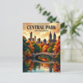 Central Park New York State Postkarte (Stehend Vorderseite)