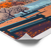 Central Park New York Travel Poster - USA City (Ecke)