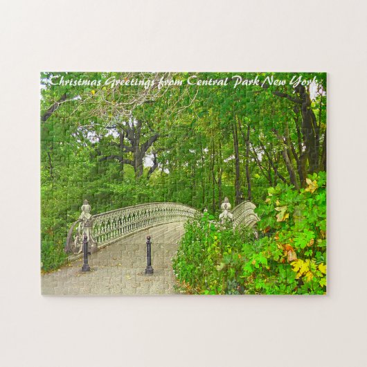 Central Park New York - Weihnachtsgrüße Puzzle (Horizontal)