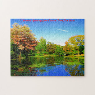 Central Park New York. Weihnachtsgrüße Puzzle