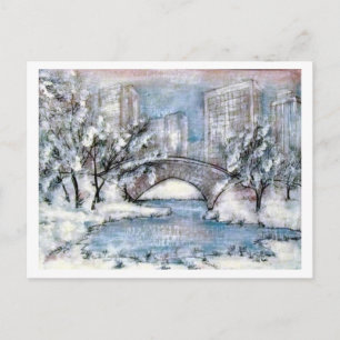 Central Park New York Winter Postkarte