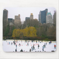 Central Park NY NYC Wollman Skaten Rink Mousepad