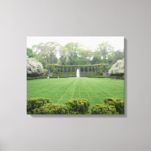 Central Park NYC Conservatory Garden Foto Leinwand