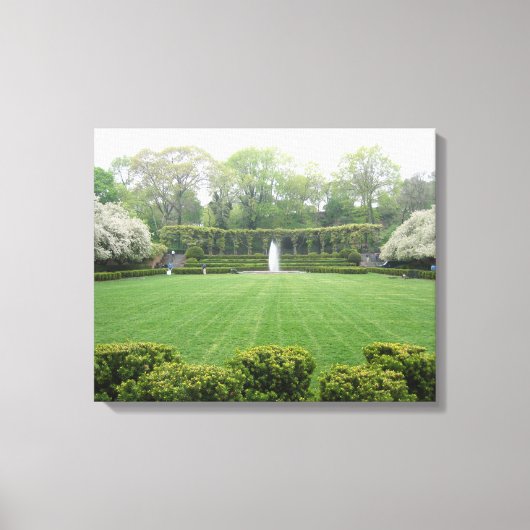 Central Park NYC Conservatory Garden Foto Leinwand (Vorderseite)