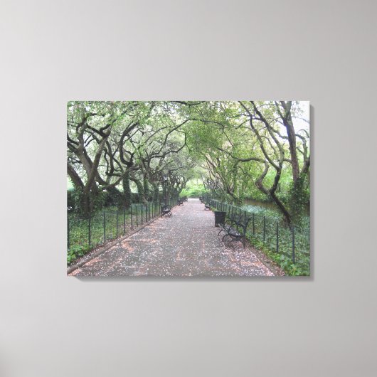 Central Park NYC Conservatory Garden Foto Leinwand (Vorderseite)
