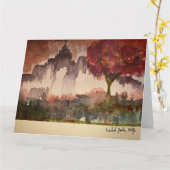 Central Park, NYC Grußkarte Karte (Gelbe Blume)