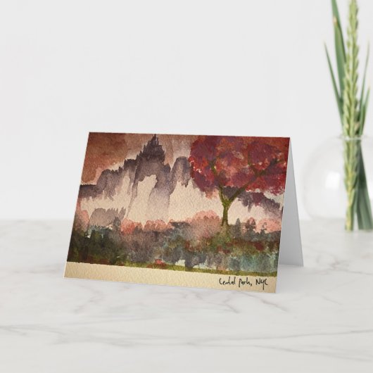 Central Park, NYC Grußkarte Karte (Vorderseite)