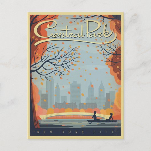 Central Park, NYC - Herbst Postkarte (Vorderseite)