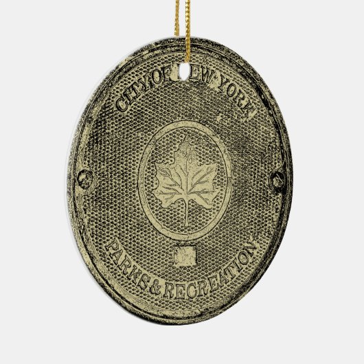 Central Park NYC Keramik Ornament (Rechts)