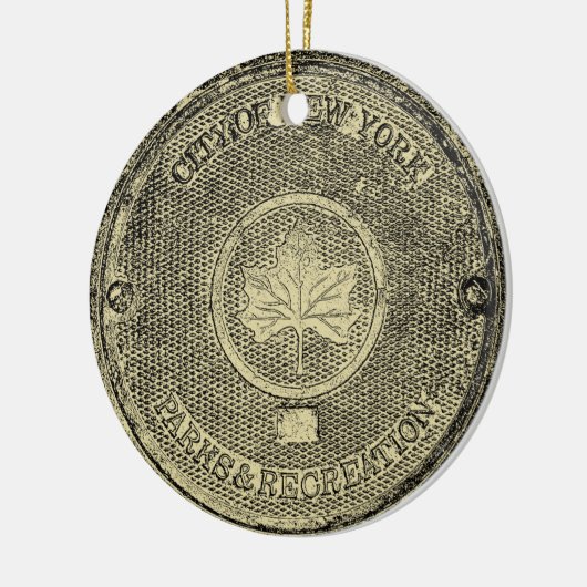 Central Park NYC Keramik Ornament (Links)