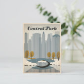 Central Park, NYC - Schnee Postkarte (Stehend Vorderseite)