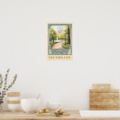 Central Park NYC Vintage Reise Kunst Poster (Küche)