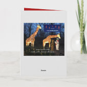 Central Park NYC Weihnachtsbaum Karte (Rückseite)