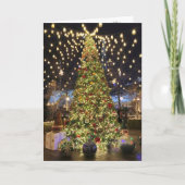 Central Park NYC Weihnachtsbaum Karte (Vorderseite)