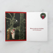 Central Park NYC Weihnachtsbaum Karte (Innenseite)