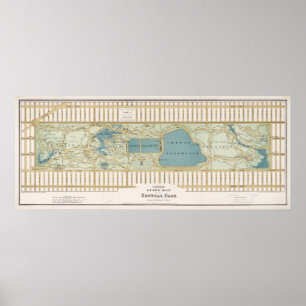 Central Park Plan Poster