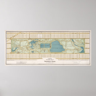 Central Park Plan Poster