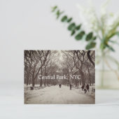 Central Park Postkarte (Stehend Vorderseite)