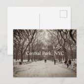 Central Park Postkarte (Vorne/Hinten)