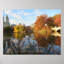 Central Park Reflektionen im Herbst New York City Poster