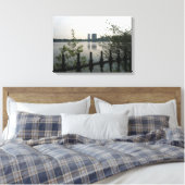 Central Park Reservoir Foto Leinwand (Insitu (Schlafzimmer))