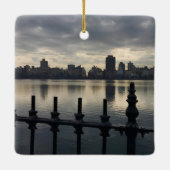 Central Park Reservoir New York City Sunrise NYC Keramikornament (Rückseite)