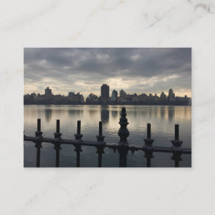 Central Park Reservoir New York City Sunrise NYC Visitenkarte