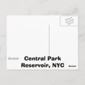 Central Park Reservoir, NYC Postkarte (Rückseite)
