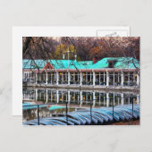Central Park Rowboat Restaurant Boathouse Postkarte (Vorne/Hinten)