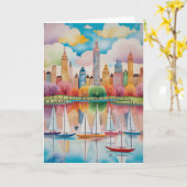 Central Park Sails Karte (Gelbe Blume)