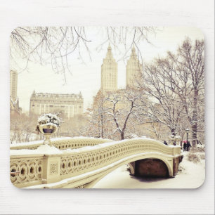 Central Park-Schnee - Winter New York Mousepad