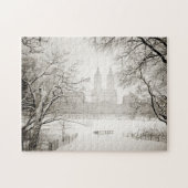 Central Park - schöner Winter-Schnee Puzzle (Horizontal)