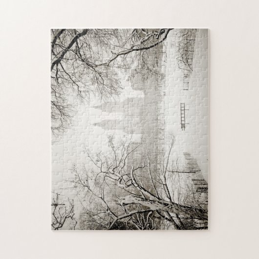 Central Park - schöner Winter-Schnee Puzzle (Vertikal)